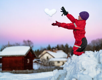 Winter-Aktivitäten in Schweden